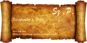 Szatmári Pál névjegykártya