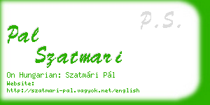pal szatmari business card